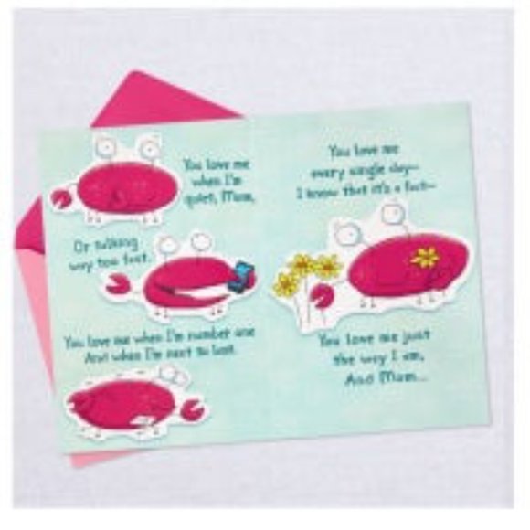 Thanks for Loving Me Funny Pop-Up Birthday Card for Mom - Picture 2 of 4